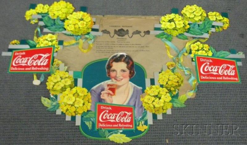 Coca-Cola Die-cut Cardboard Verbena Festoon, 1932,