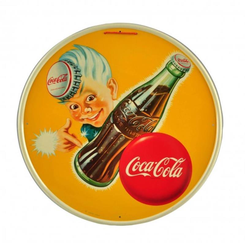 1940's Coca - Cola Tin Sign