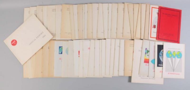 Lot of 50+ Coca-Cola Annual Reports