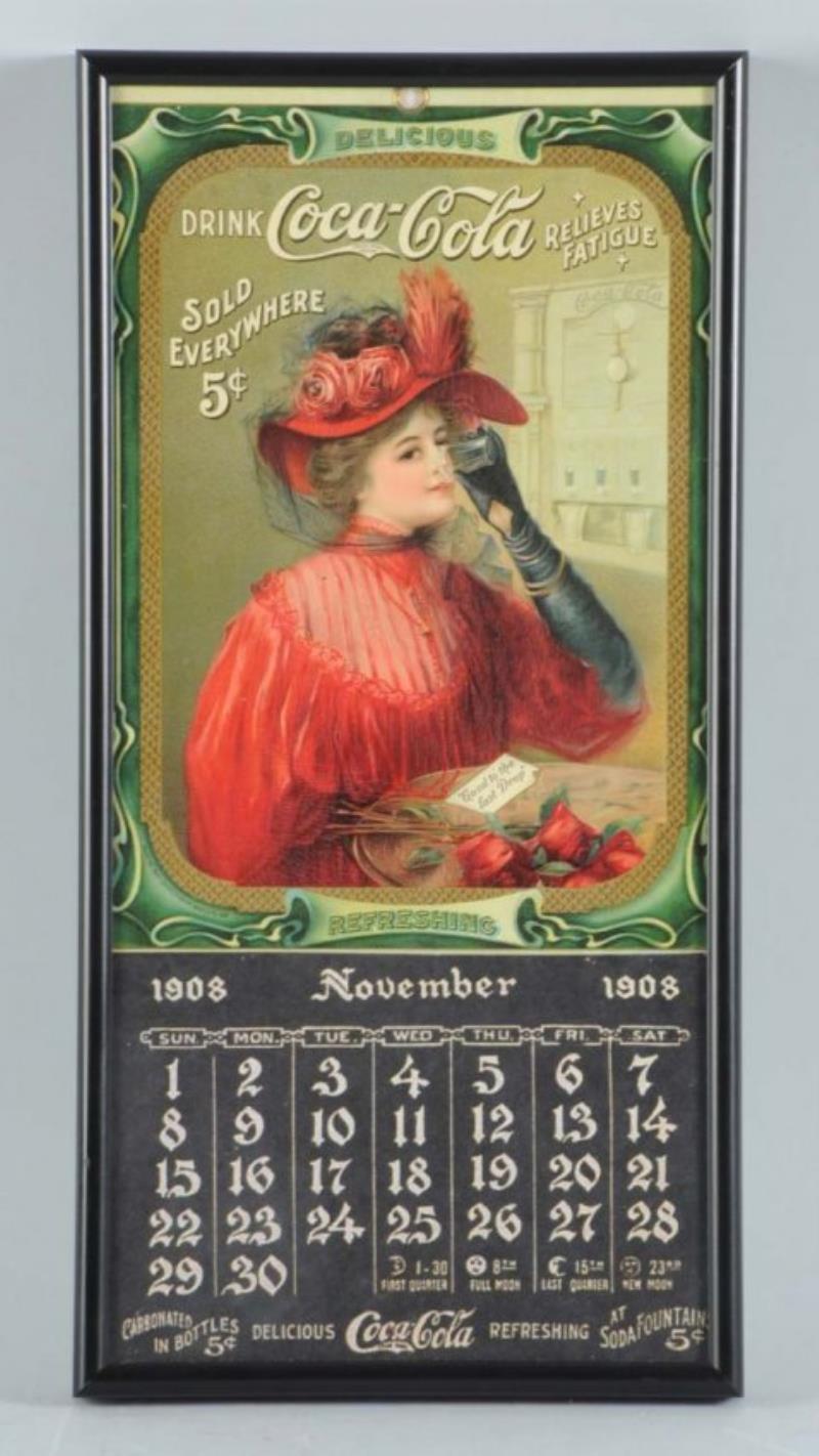 Small 1908 Coca-Cola Calendar