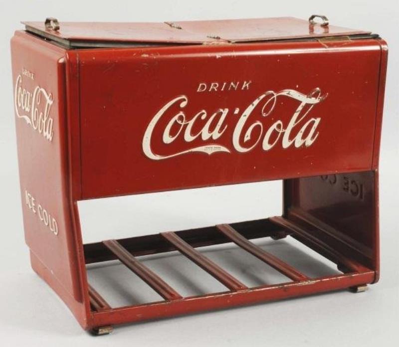 Tin Coca-Cola Salesman Sample Cooler