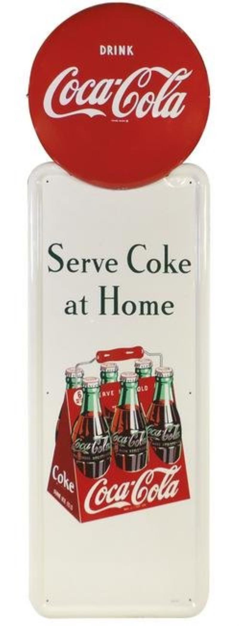 Coca-Cola Sign, Serve Coke at Home self-framed metal
