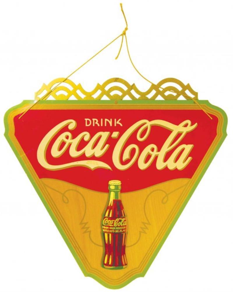 Coca Cola Kay Display Triangle Advertising Sign