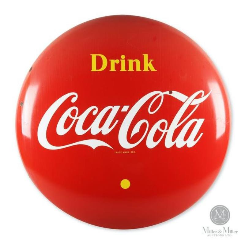 Coca-Cola 48" Porcelain Button