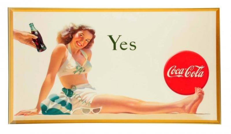 1946 Coca - Cola Cardboard Poster