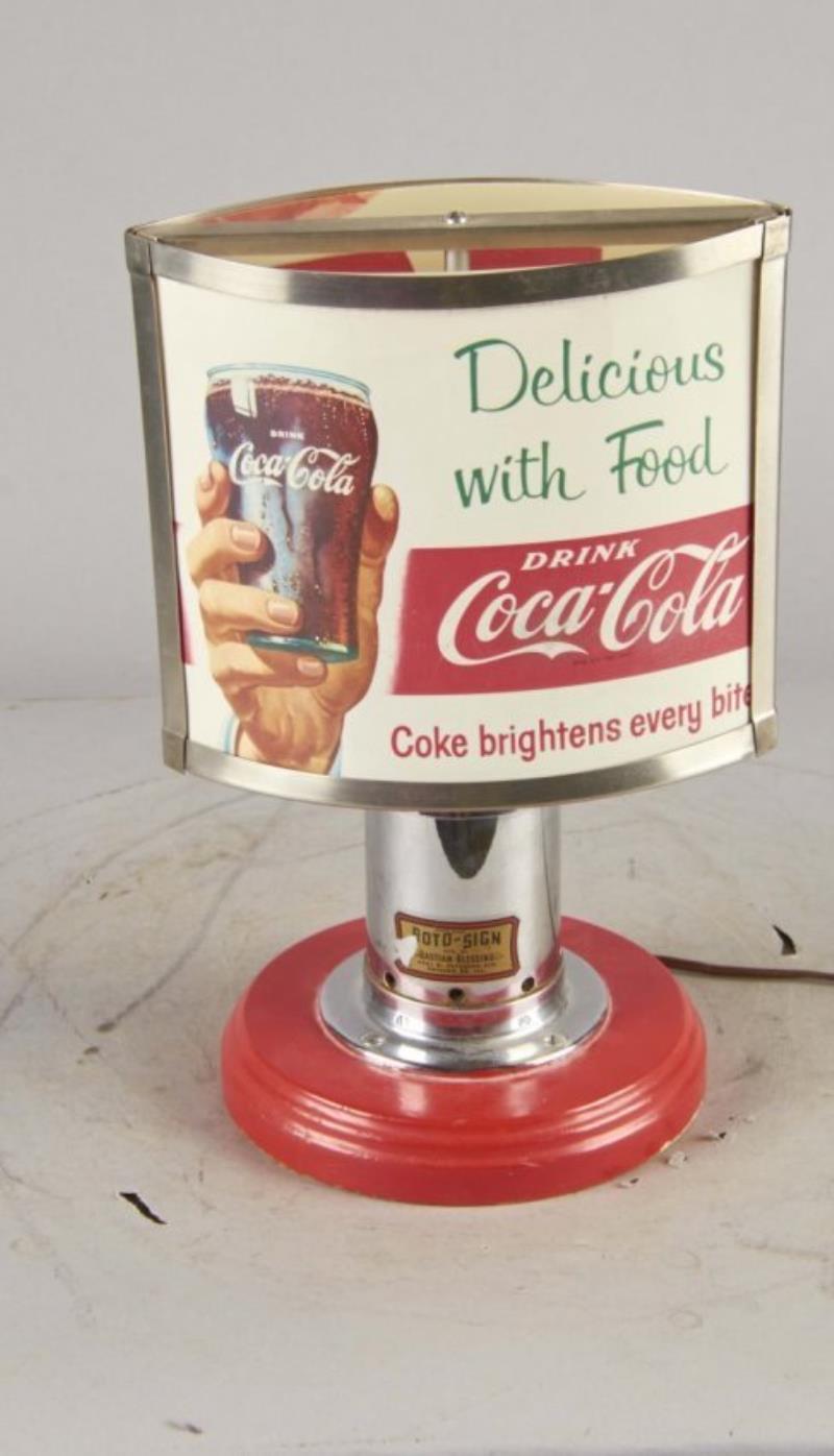 Coca Cola Lighted Lamp Sign