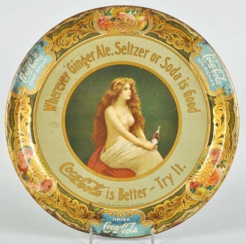 1908 Coca-Cola Topless Serving Tray.