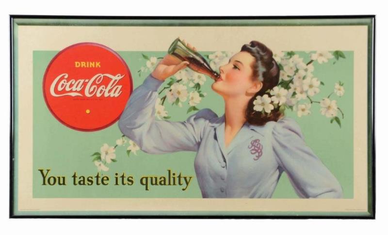 1942 Coca-Cola Dogwood Girl Poster
