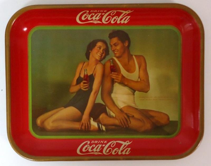 COCA-COLA SERVING TRAY 1934