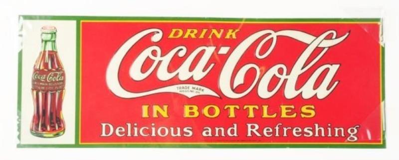 1931 Coca-Cola Embossed Tin Sign.