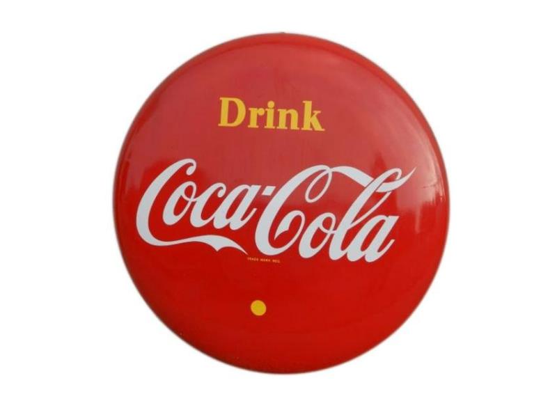 1955 DRINK COCA-COLA 48" BUTTON