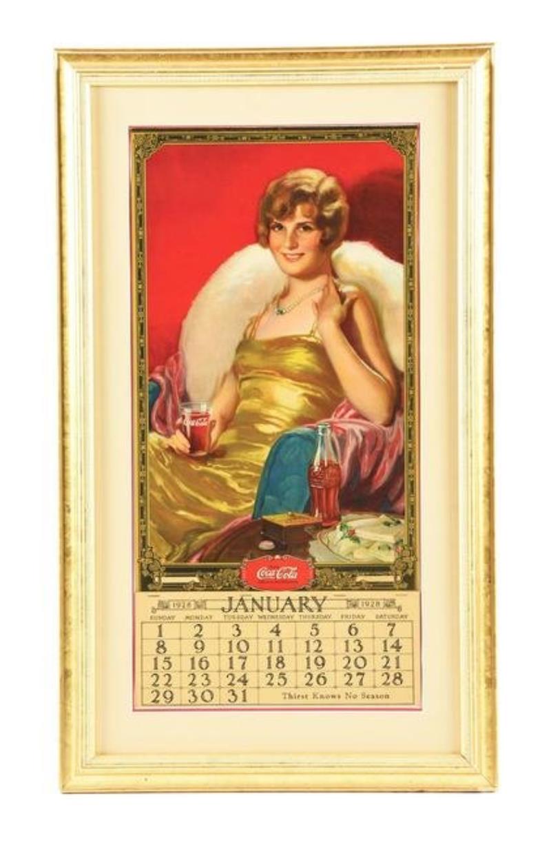 JANUARY 1928 COCA-COLA CALENDAR