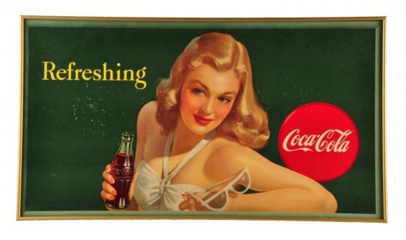 1947 Coca-Cola Cardboard Poster Value & Price Guide