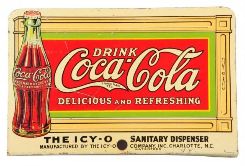 1920's Coca - Cola Two Sided Tin Sign.