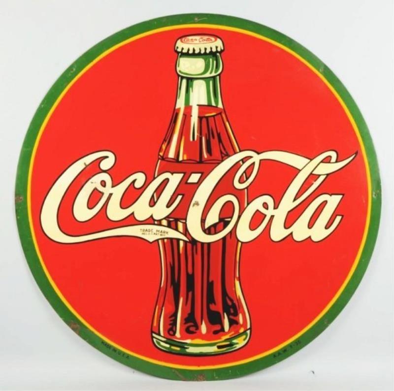 1936 Coca-Cola Tin Sign.