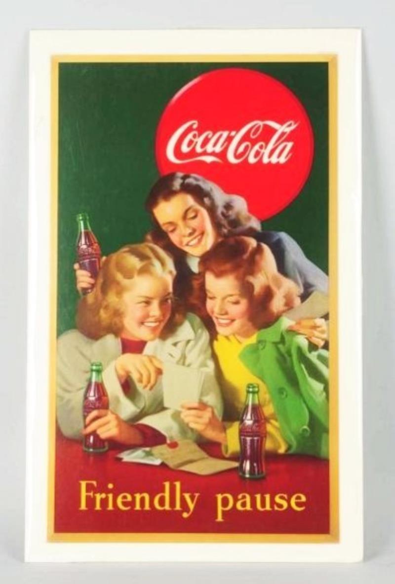 1948 Coca-Cola Small Verticle Cardboard Poster