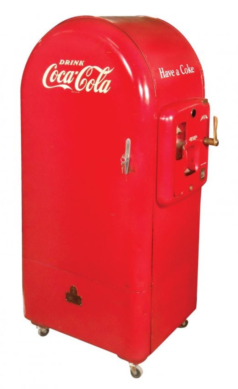 Coca-Cola vending machine, Jacobs Model JSC-160, 5 Cent