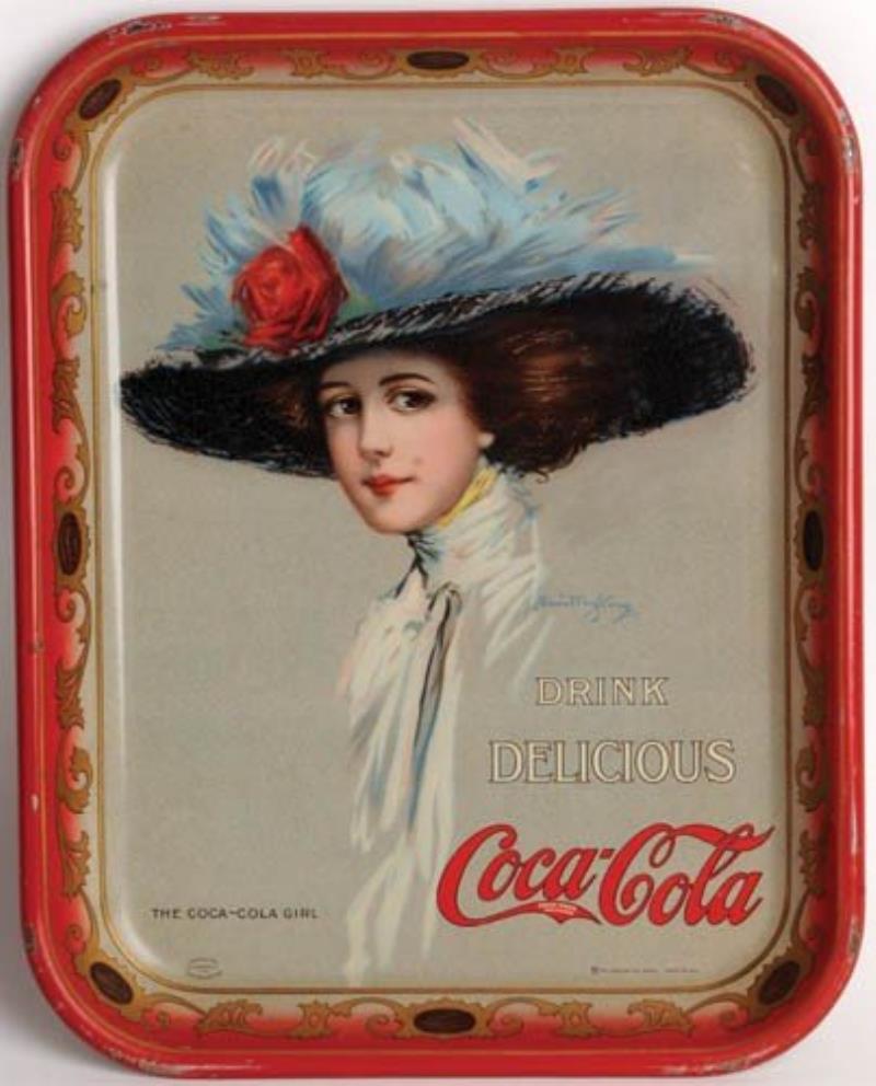 1910 COCA-COLA SERVING TRAY FEATURING HAMILTON KING Value & Price Guide