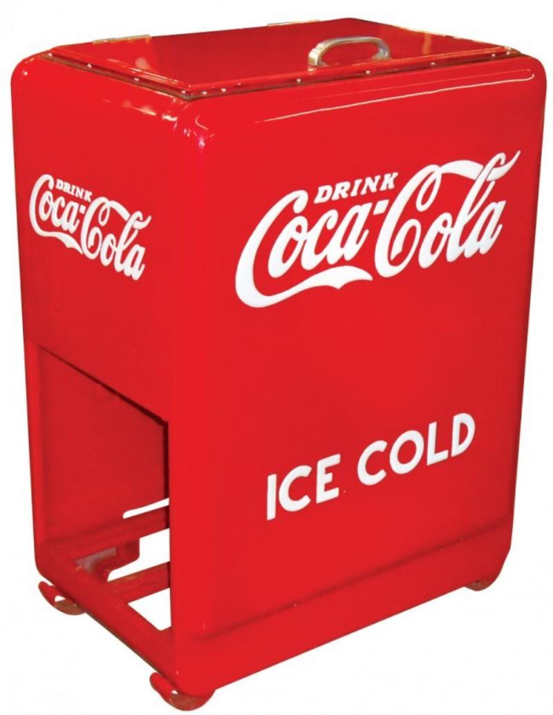 Coca-Cola cooler, Westinghouse Junior, embossed steel,