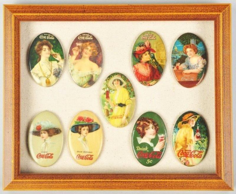 9-Piece Coca-Cola Pocket Mirror Collection