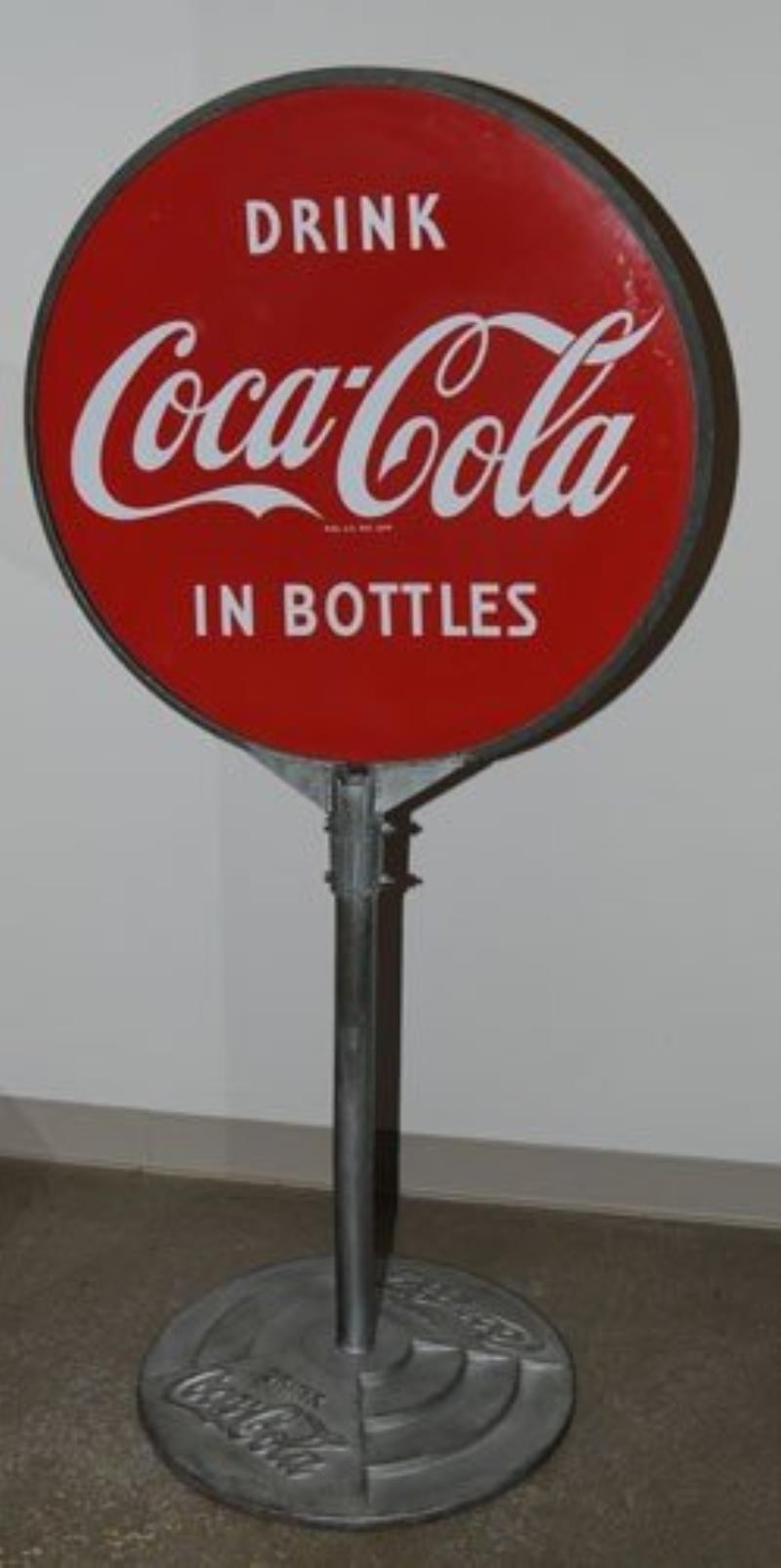 1950'S COCA-COLA PORCELAIN LOLLIPOP SIGN