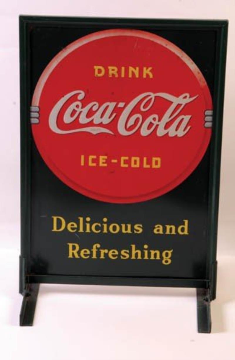 1939 Coca-Cola sidewalk sign