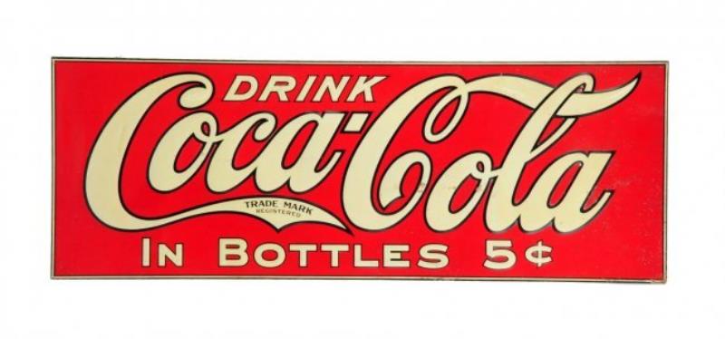 1920's Embossed Tin Coca - Cola Sign Value & Price Guide