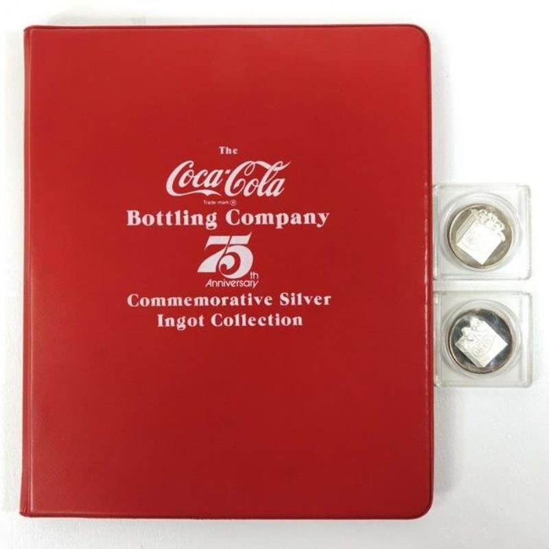 Coca-Cola 75th Anniversary Silver Ingot Collection