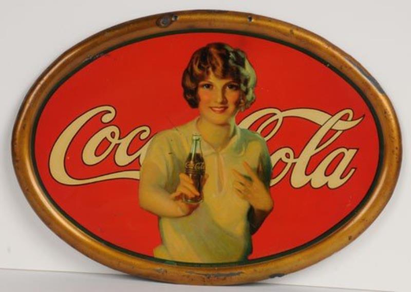 Embossed Tin Oval Coca-cola Sign Value & Price Guide