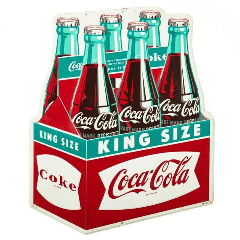 Coca Cola Diecut King Size 6 Pack Sign