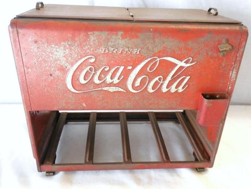 Coca-Cola Salesman Sample Cooler 12'' long x 10'' High