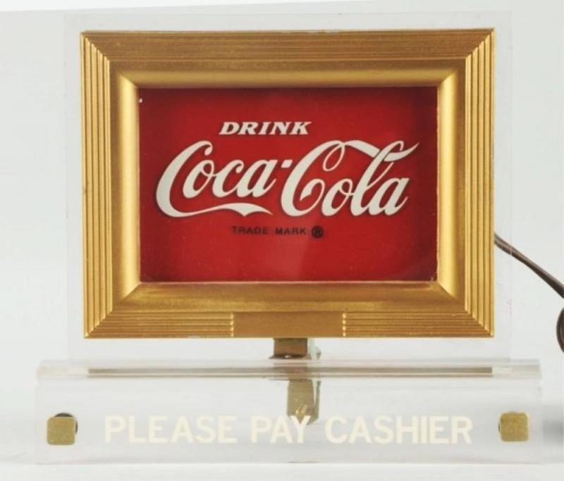 1950's Coca-Cola Lighted Cash Register Sign