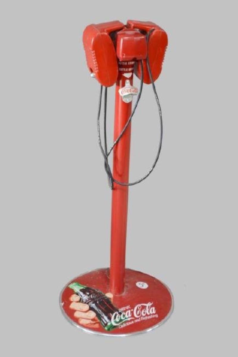 Coca-Cola Drive In Movie Speaker Stand 44"H, 17"