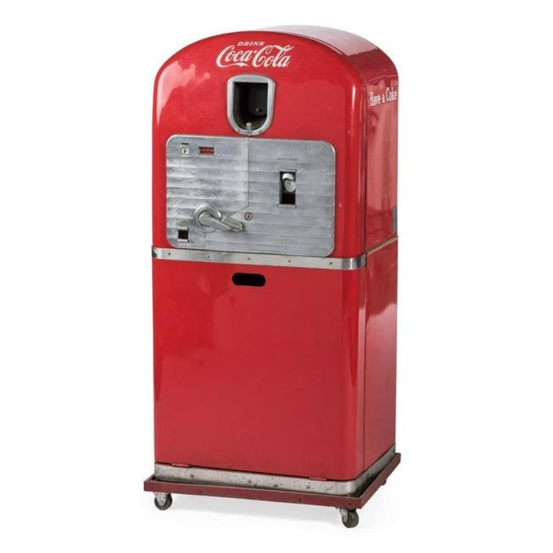 A Coca-Cola "Vendorlator" Vending Machine