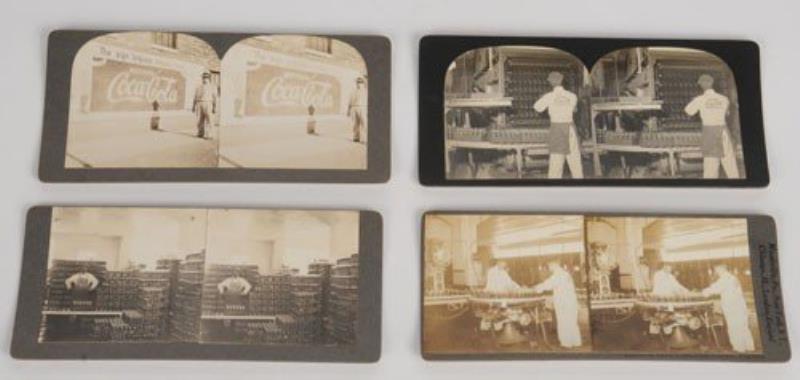 NICE LARGE LOT OF COCA-COLA STEREOSCOPE PHOTOS
