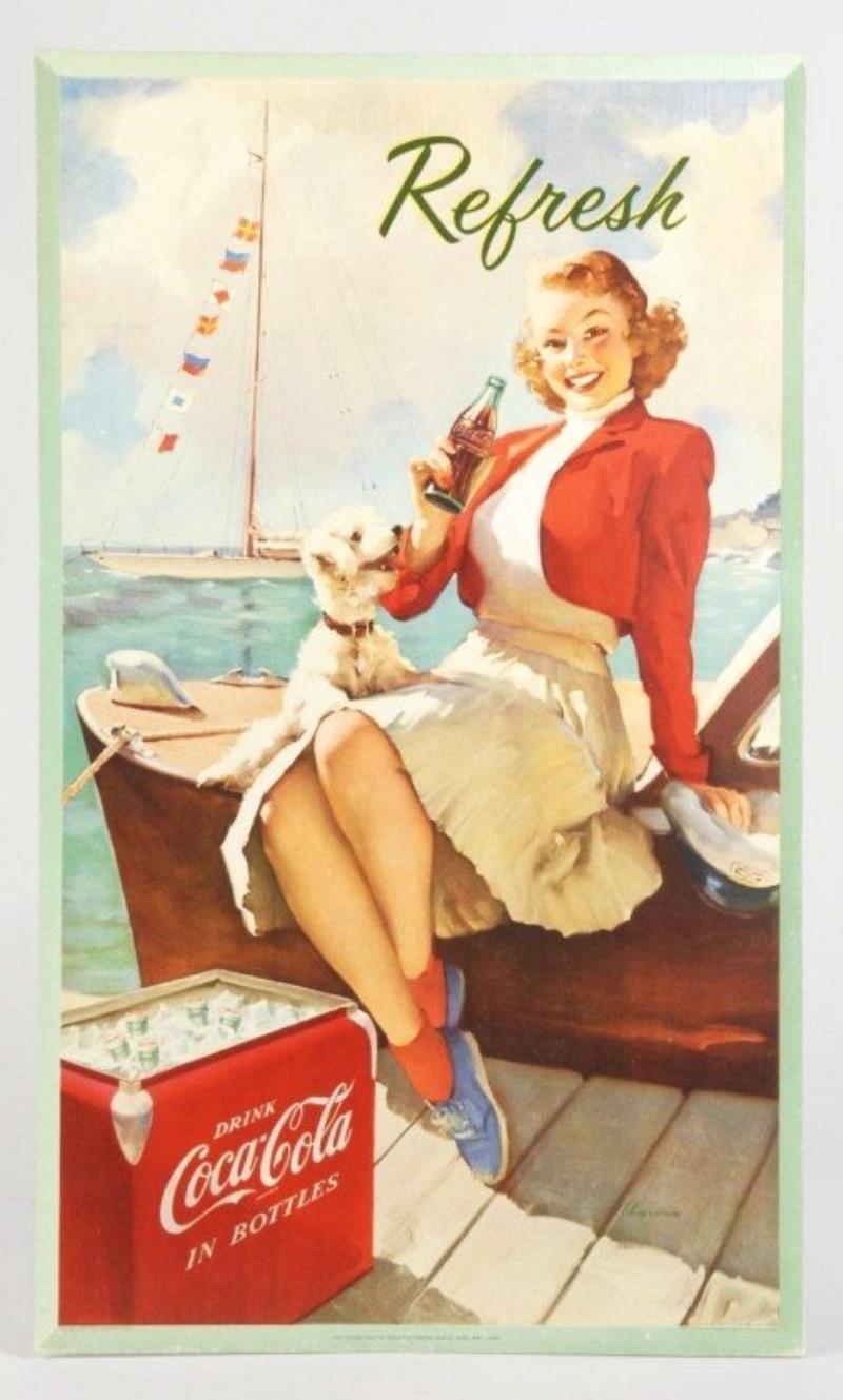 1954 Coca-Cola Vertical Poster.