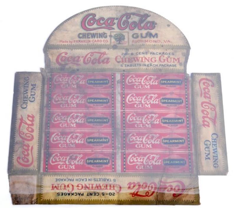 CIRCA 1920'S COCA-COLA CHEWING GUM COUNTER DISPLAY