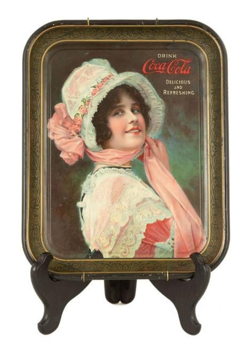 Two Betty Coca Cola Advertising Trays