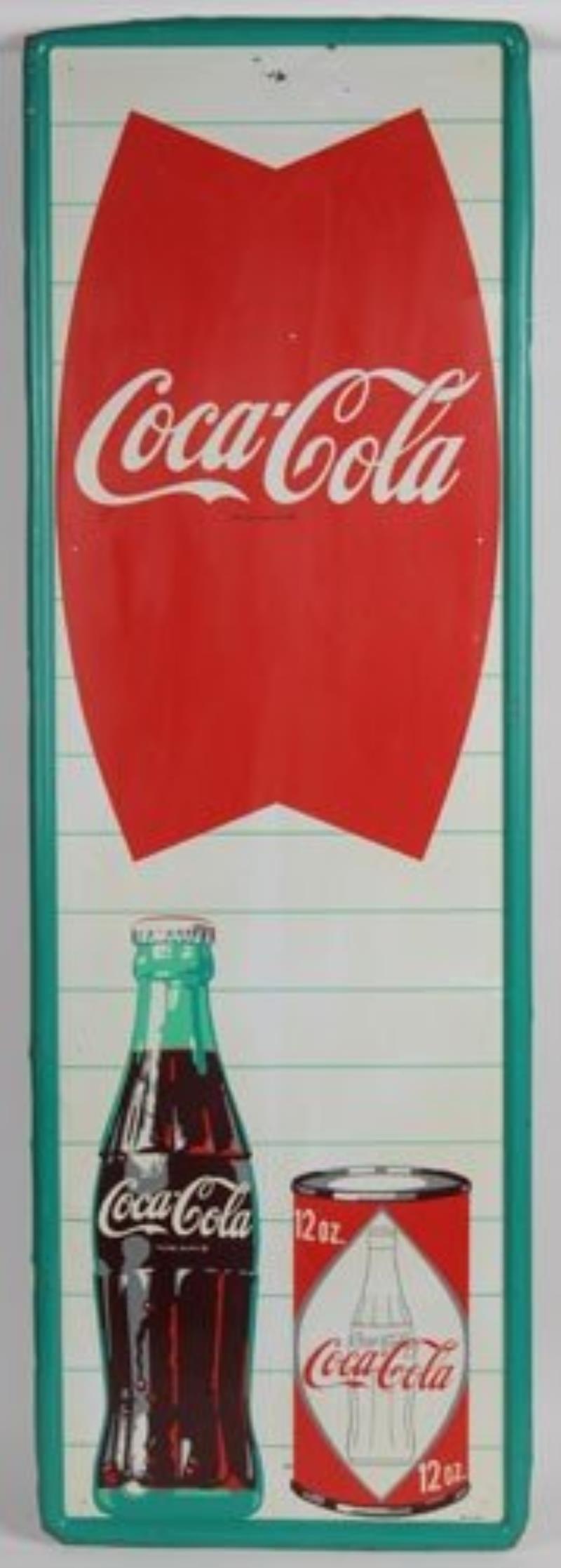 1960'S COCA-COLA TIN SIGN