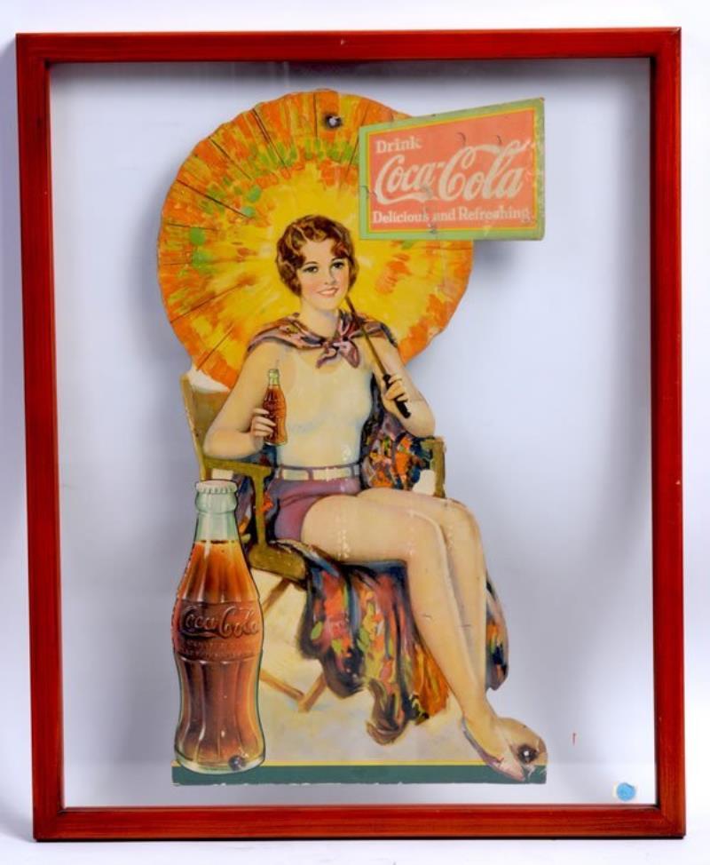 1931 COCA-COLA CARDBOARD CUT-OUT