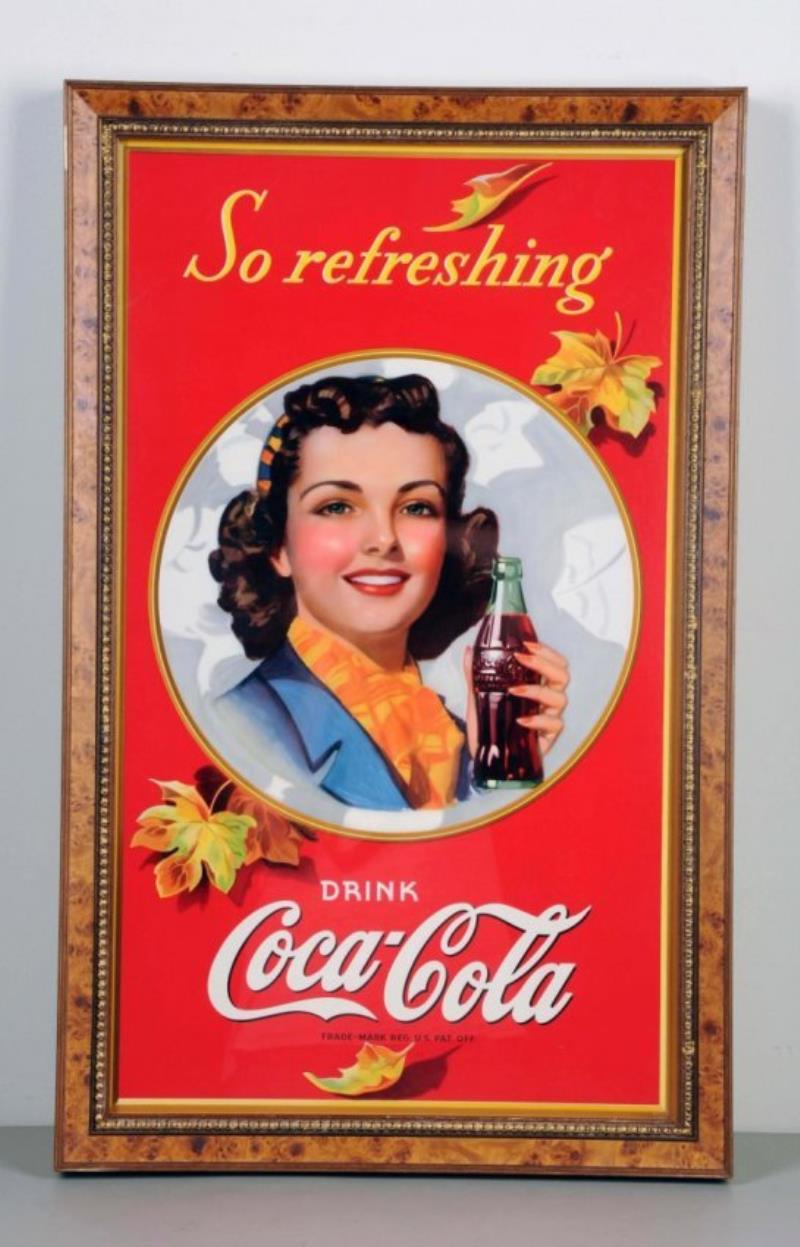 Stunning 1942 Coca - Cola Cardboard Poster Value & Price Guide