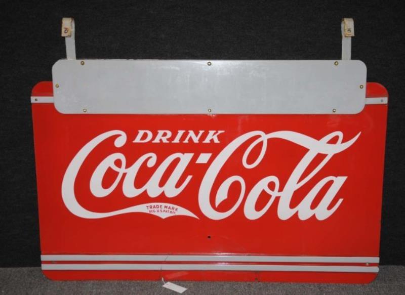 Double-Sided Porcelain Drink Coca-Cola Sign