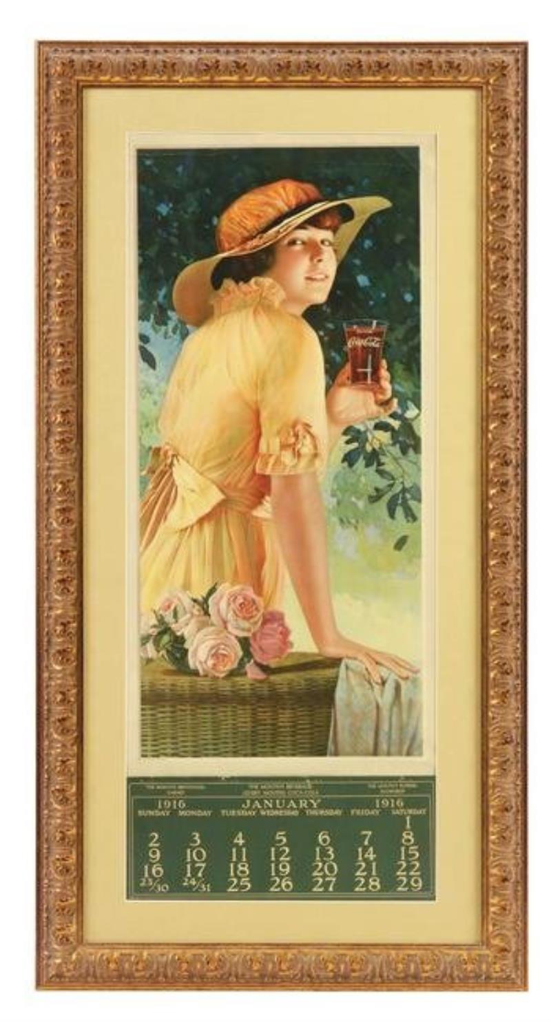 1916 Coca-Cola Calendar.
