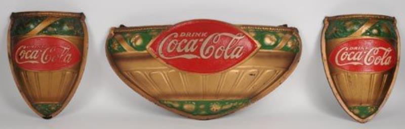 1932 COCA-COLA WALL SCONCE SET