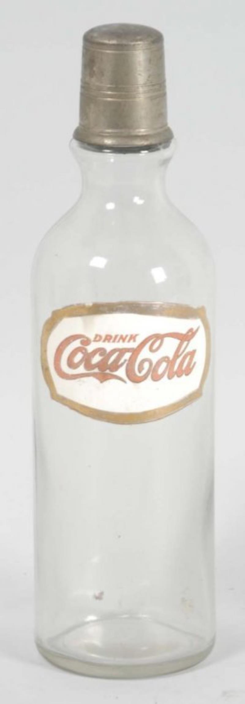 Early Fired Enamel Label Coca-Cola Syrup Bottle.