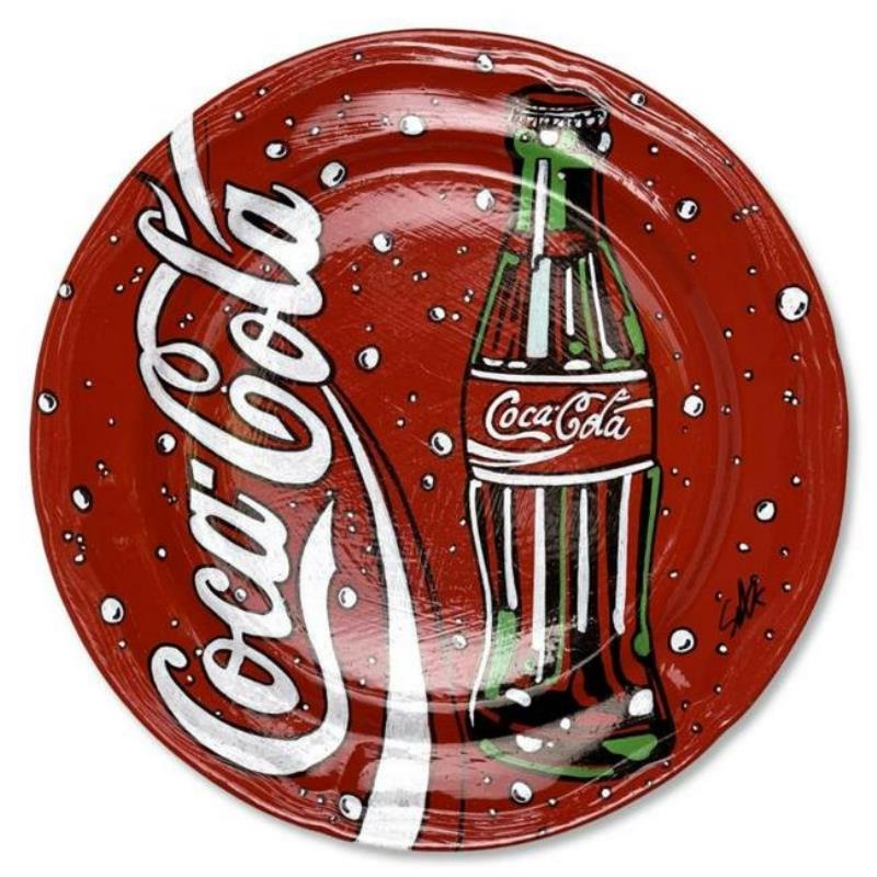 Steve Kaufman (1960-2010) "Coca-Cola" Hand Painted