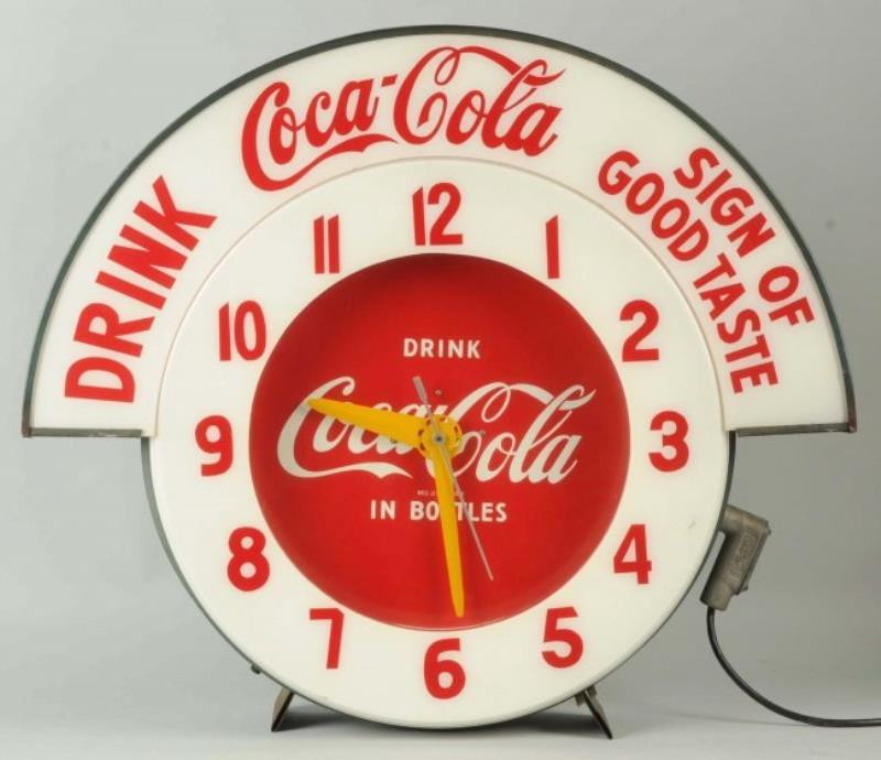 1950s Large Coca-Cola Outdoor Clock