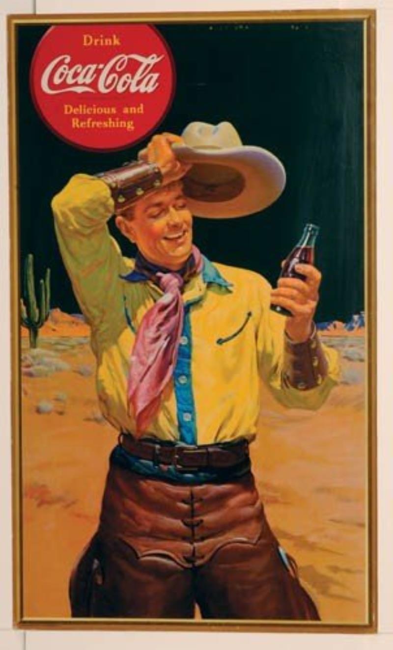 1941 COCA-COLA CARDBOARD SIGN