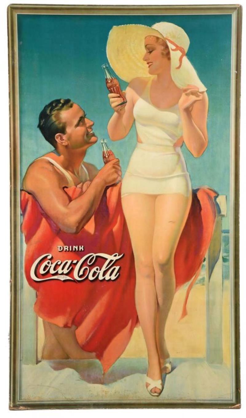 1940s Coca Cola Tin Advertising Sign Value And Price Guide 