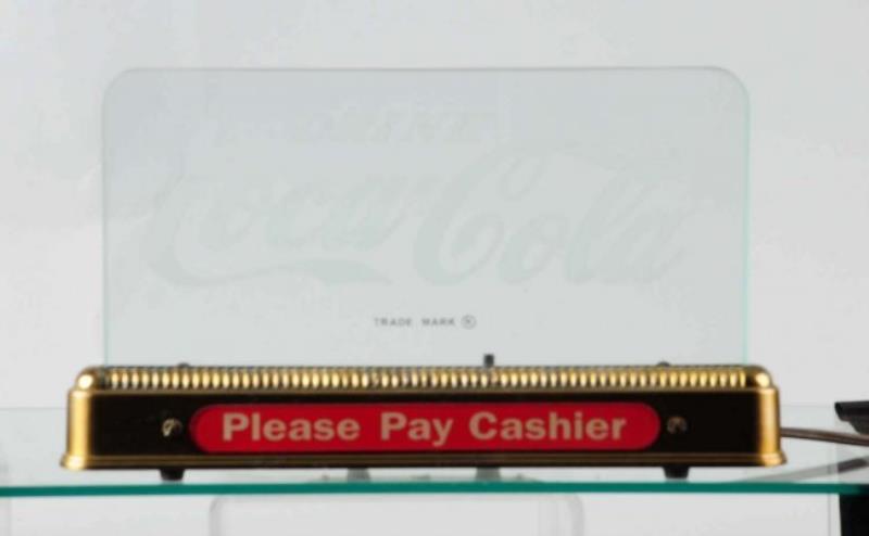 Rare Coca-Cola Edge Lit Countertop Sign.